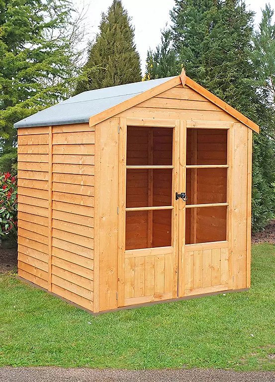 Shire Oatland Overlap Summerhouse 6x6ft with Storage Area
