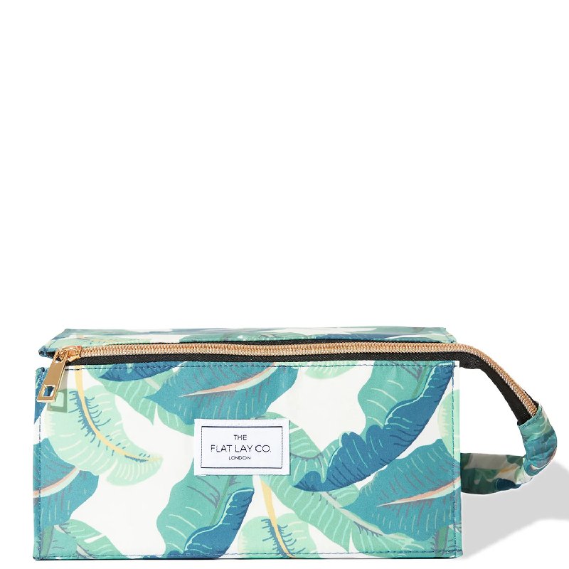 The Flat Lay Co. Open Flat Box Bag - Tropical Leaves Design