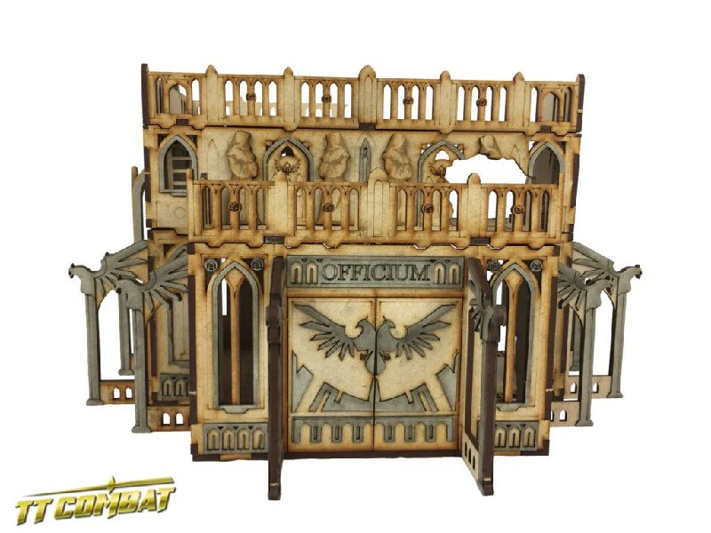 TTCombat Tabletop Scenics Sci-fi Gothic Ruined Officium MDF Terrain Kit