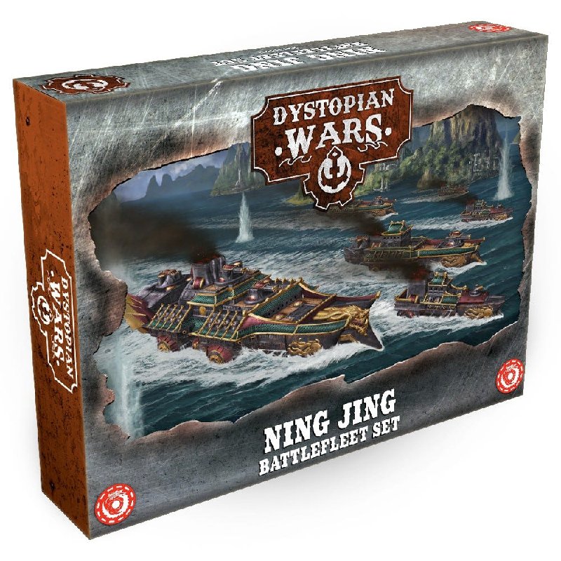 Dystopian Wars Ning Jing Battlefleet Set - Celestian Empire Naval Miniatures