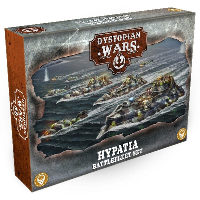 Dystopian Wars Hypatia Battlefleet Set - Unpainted & Unassembled Miniatures