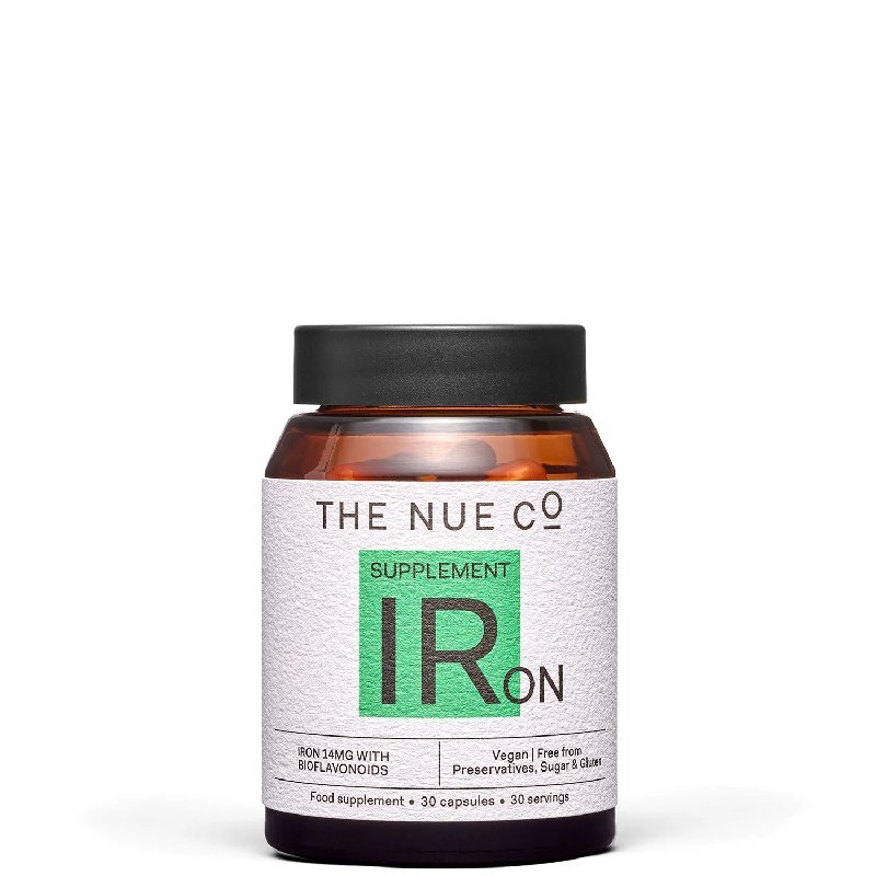 The Nue Co. Iron Supplement To Reduce Tiredness, 30 Capsules