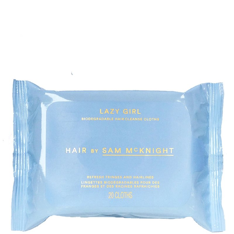 Hair by Sam McKnight Lazy Girl Biodegradable Hair Cleanse Cloths, 20 Wipes
