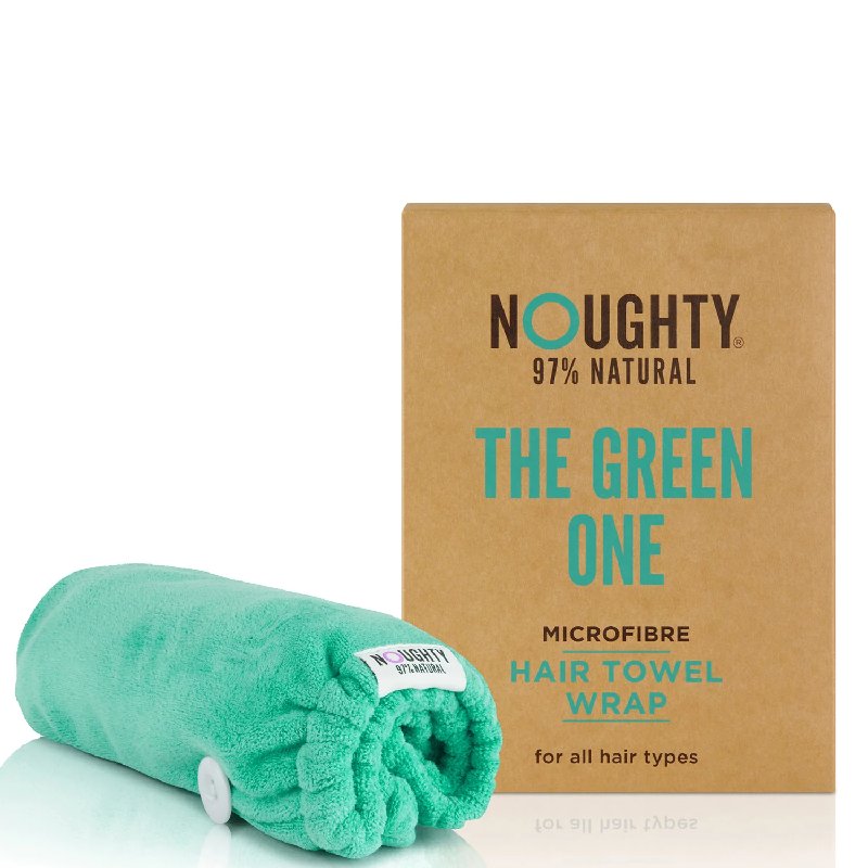 Noughty Microfibre Hair Towel - Green