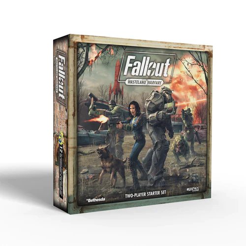 Fallout Wasteland Warfare Two Player PVC Starter Set with 13 Miniatures