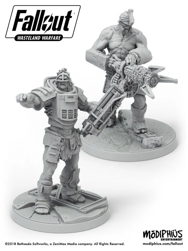 Fallout Wasteland Warfare Super Mutants Fist & Overlord Plastic Models Pack