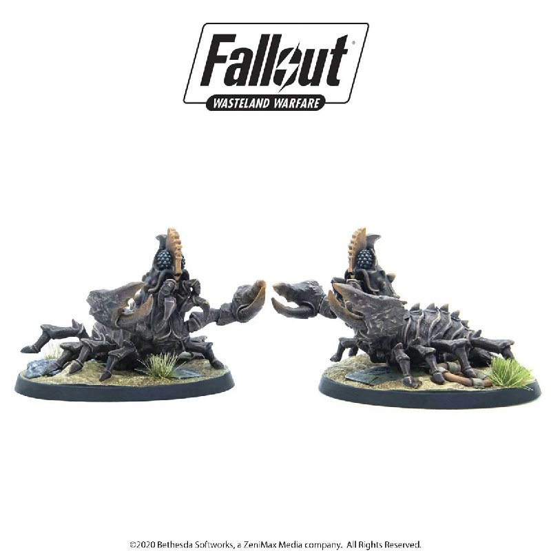 Fallout Wasteland Warfare Wasteland Creatures Mirelurk Hunters Miniatures Set