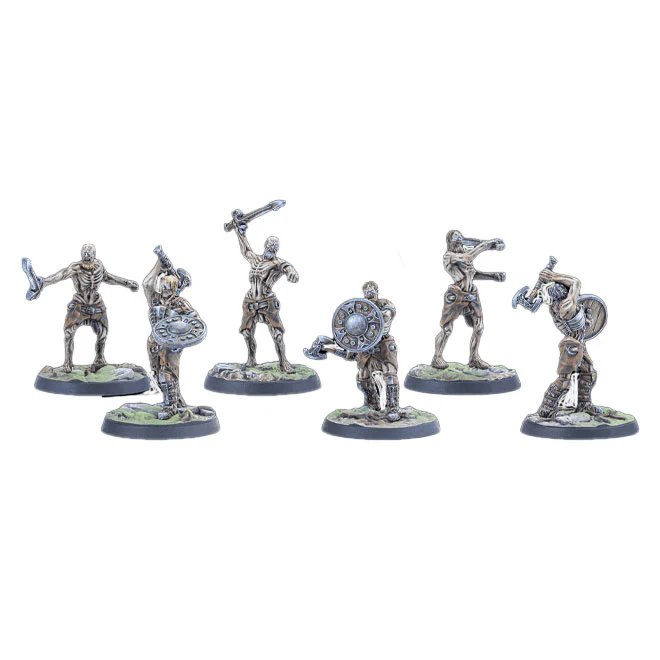 Elder Scrolls Call To Arms Draugr Guardians Resin Expansion Set - 6 Multi-Part 32mm Miniatures
