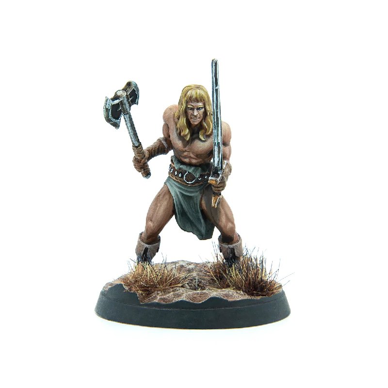 Fallout Wasteland Warfare Unaligned Grognak The Barbarian 32mm Resin Miniature