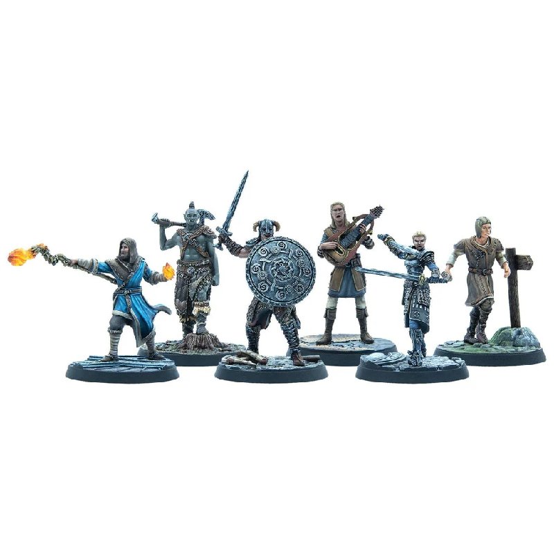 Modiphius The Elder Scrolls: Call to Arms - Adventurer Wanderers 6-Piece Miniature Set