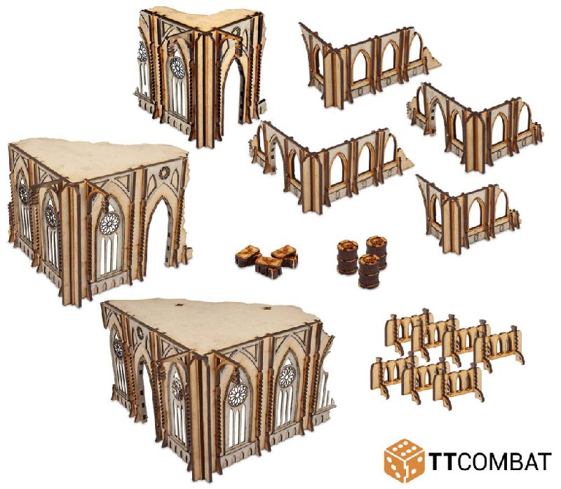 TTCombat Tabletop Scenics Sci-fi Gothic Broken Domicilium Terrain Kit