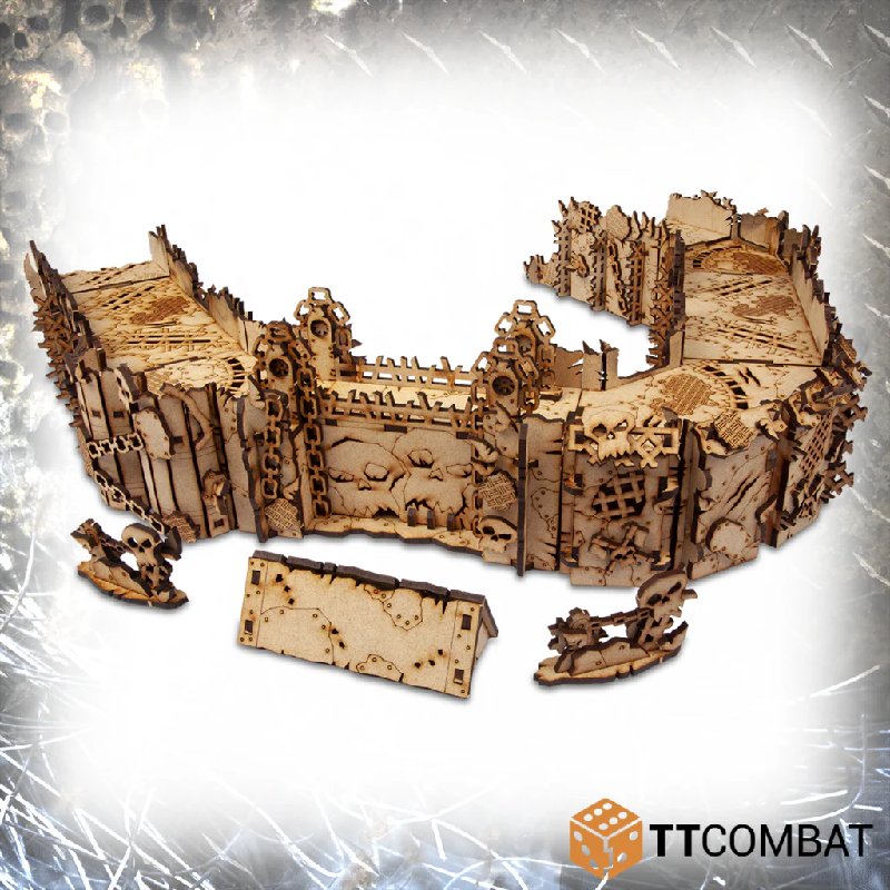 TTCombat Tabletop Scenics Sci-fi Gothic Orc Stronghold Fortification Bundle