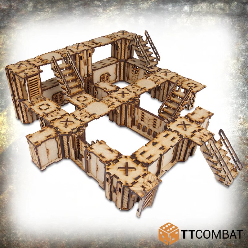 TT Combat Iron Labyrinth Death Quadrant Complex MDF Scenery Kit