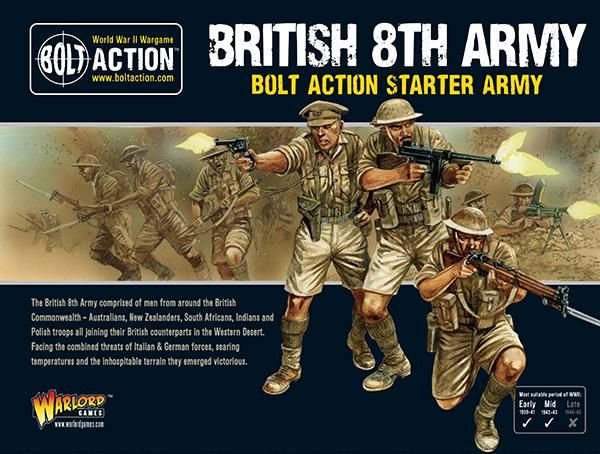 Warlord Games Bolt Action British 8th Army Starter Army