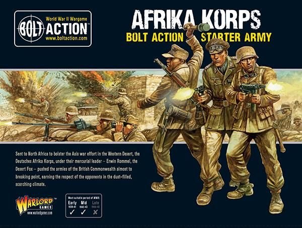 Warlord Games Bolt Action Afrika Korps Starter Army with Panzer III Tank