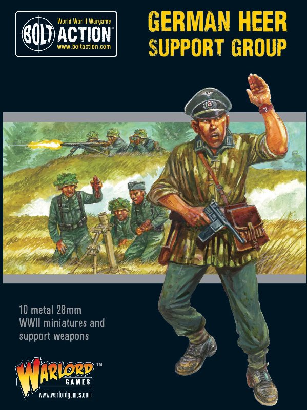Bolt Action German Heer Support Group - German Army Miniatures Set