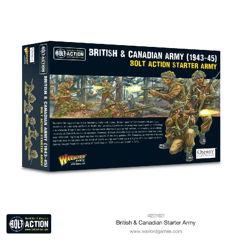 Warlord Games Bolt Action British & Canadian Army (1943-45) Starter Army Set