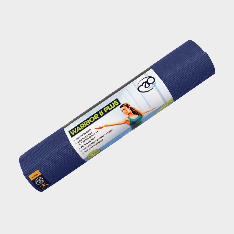 Fitness Mad Warrior II Plus 6mm Yoga Mat - Blue