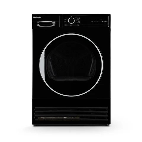 Montpellier MTDC8SDK Black 8kg Condenser Tumble Dryer