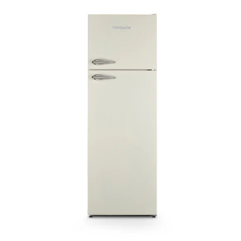 Montpellier MAB346EC Retro 80/20 Top Mount Fridge Freezer in Cream - 311 Litre Capacity