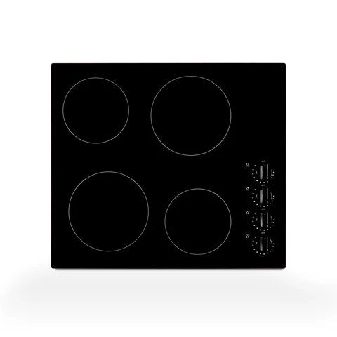 Montpellier MCH59CK 59cm Ceramic Hob with 4 Cooking Zones and Rotary Controls
