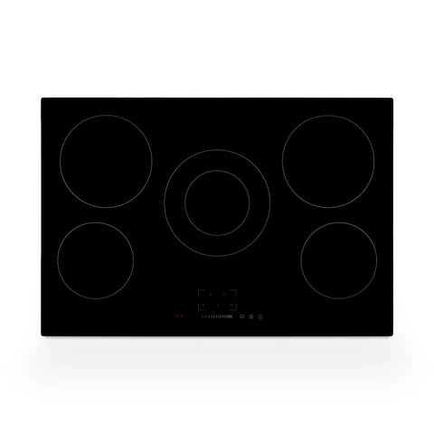 Montpellier MCH77 Black 77cm Ceramic Touch Control Hob with 5 Zones