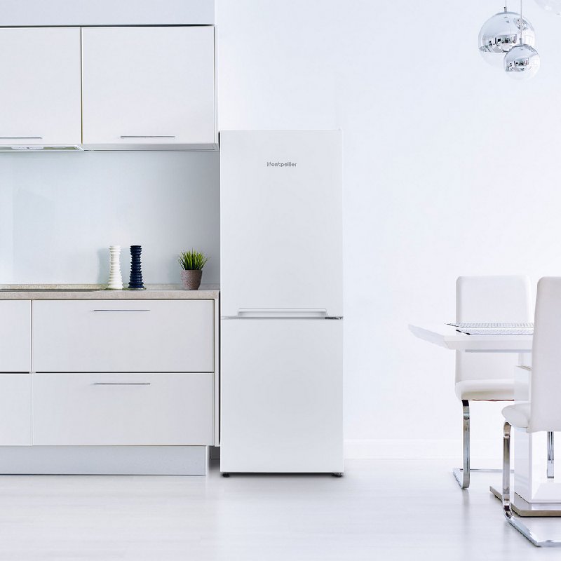 Montpellier MFF155EW White 60/40 Frost Free Fridge Freezer - 221 Litre Capacity