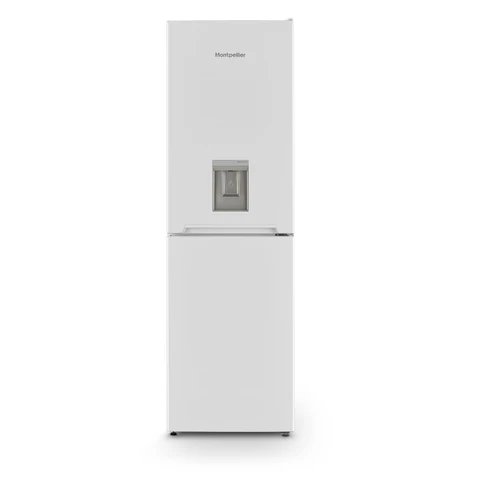 Montpellier MLF1770EWWD White Low Frost Fridge Freezer with Water Dispenser - 277L