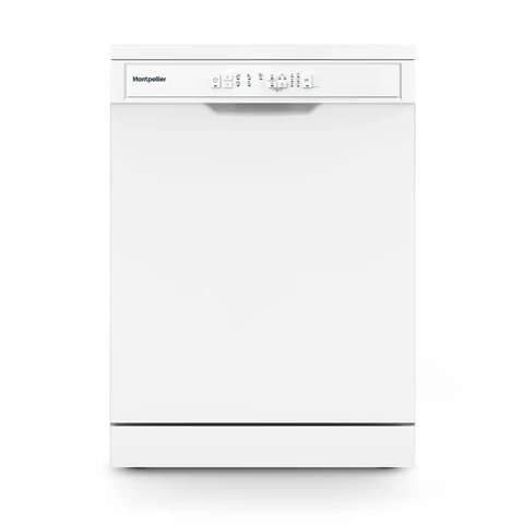 Montpellier MDWD1354W 60cm Freestanding Dishwasher in White, 13 Place Settings