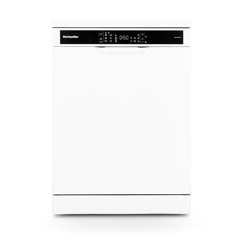 Montpellier MDWC1496W White 60cm Freestanding Dishwasher with 14 Place Settings
