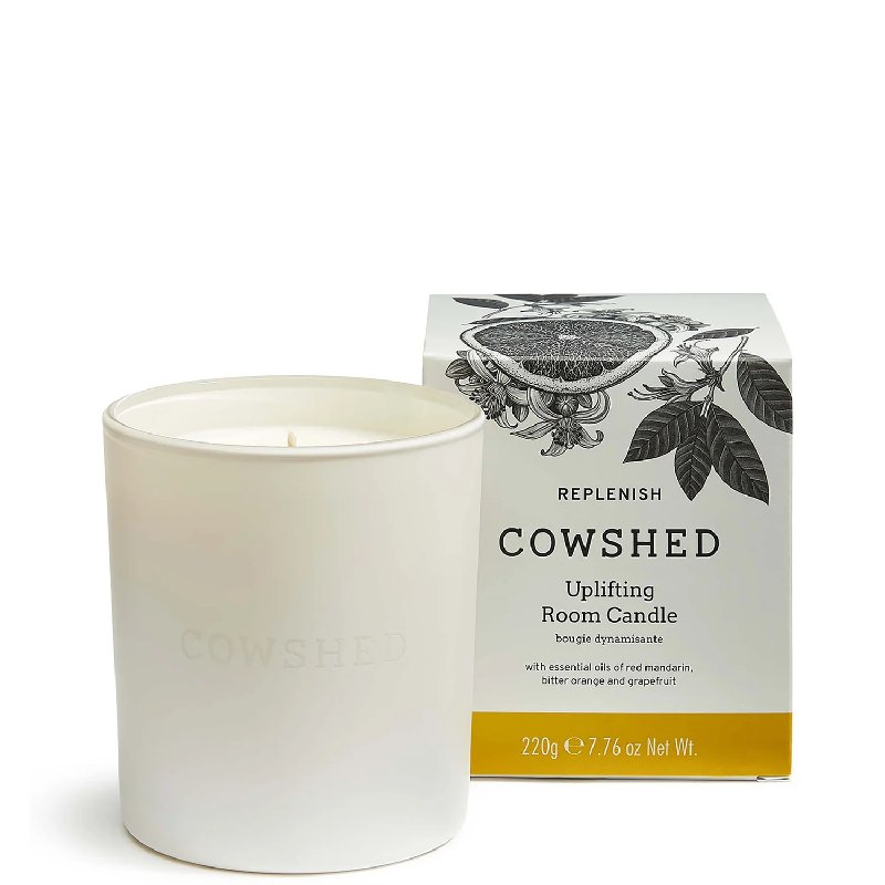 Cowshed Replenish Uplifting Room Candle, 230g, Citrus Scent