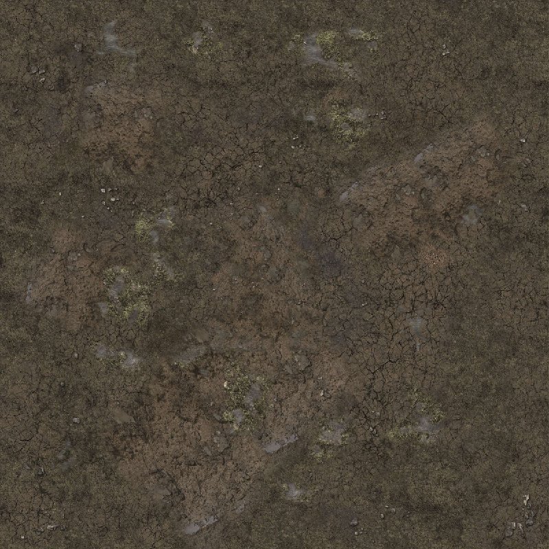 Battle Systems Muddy Streets Gaming Mat 3x3