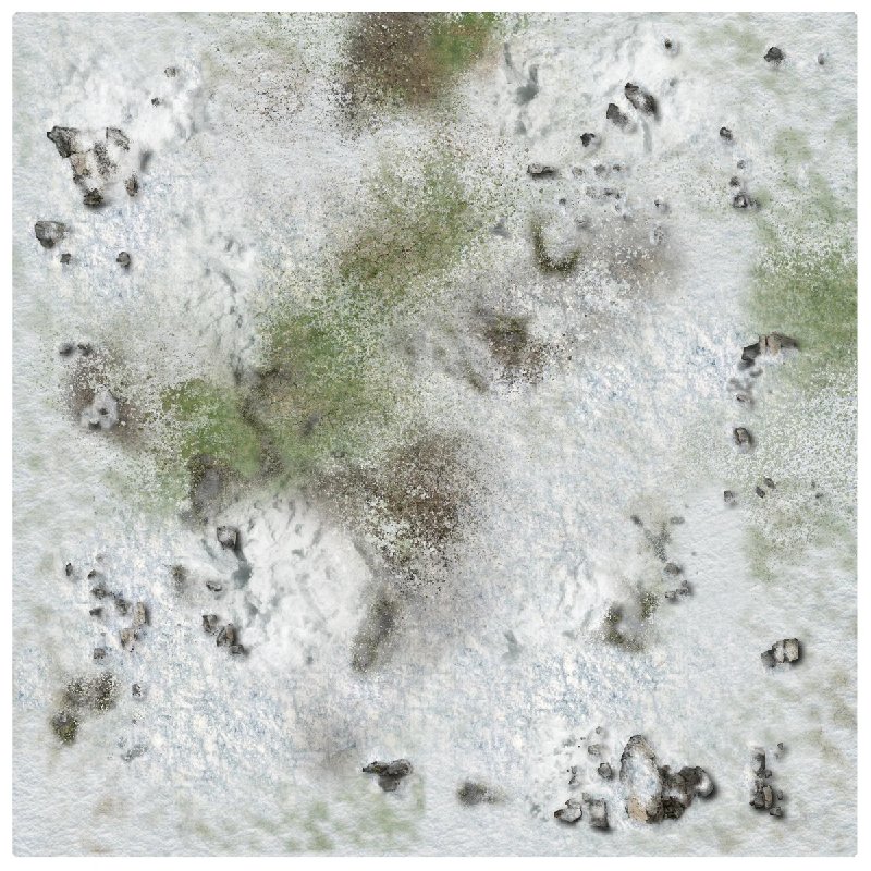 Battle Systems Winter Snowscape Mat 3x3 (90cm x 90cm)