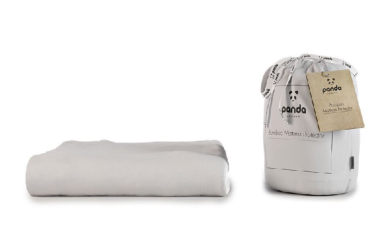 Panda Bamboo Waterproof Mattress Protector - Single