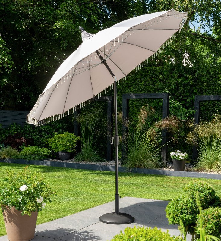 Norfolk Leisure Carrousel 2.5m Tilting Garden Parasol in Grey