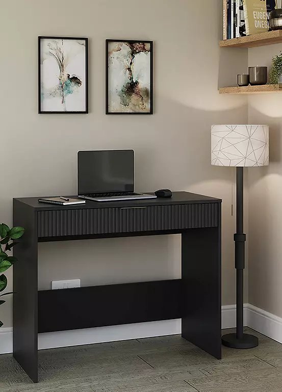 GFW Rankin 1 Drawer Desk in Black