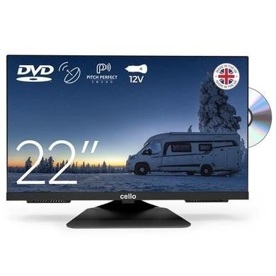 Cello 22-inch 12V DVD Traveller Caravan Frameless TV