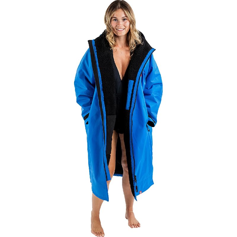 Dryrobe Advance Long Sleeve Changing Robe - Cobalt Blue