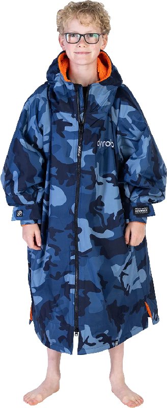 Dryrobe Advance Junior Changing Robe - Blue Camo, 10-13 Years