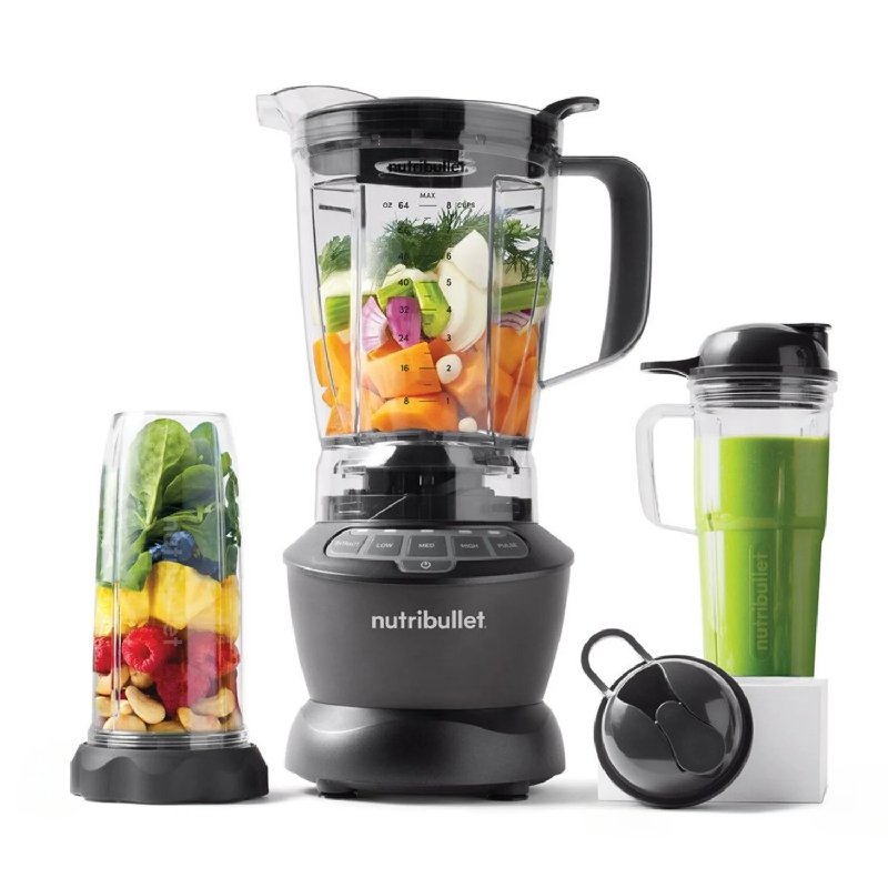 NutriBullet 02147 Blender Combo - Grey, 1.8L