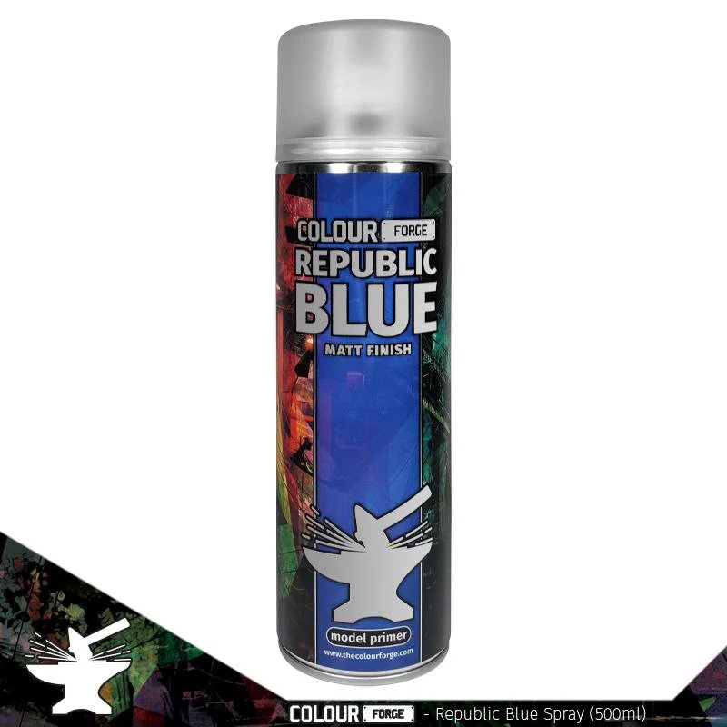 The Colour Forge Republic Blue Spray Paint, 500ml Can