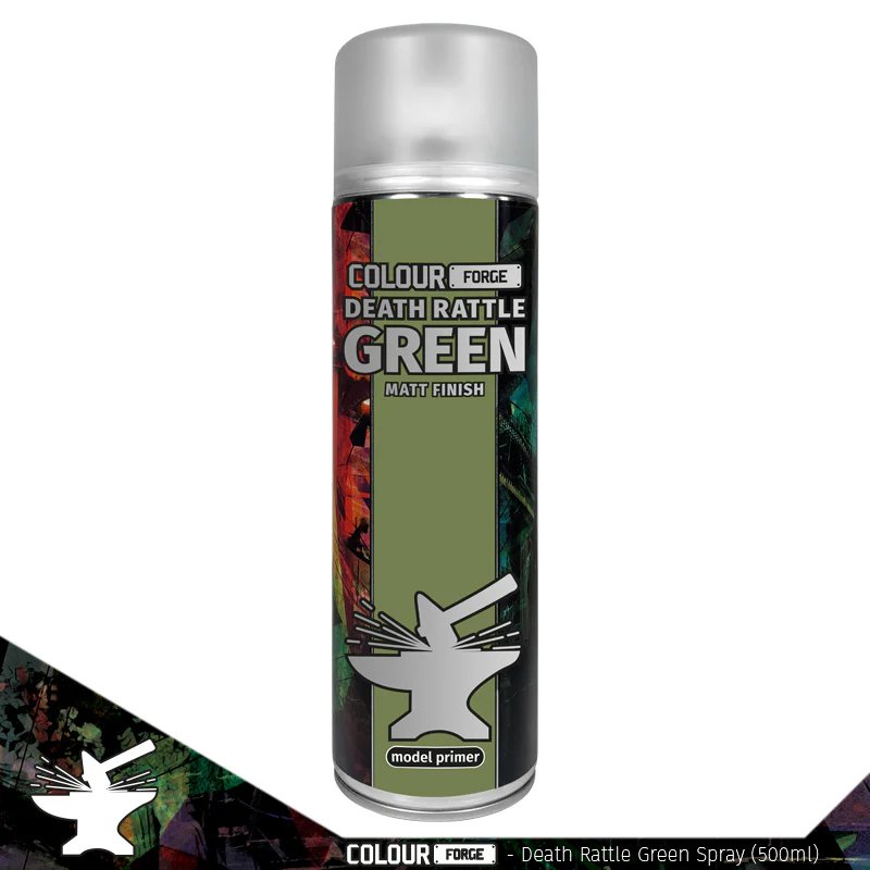 The Colour Forge Death Rattle Green Spray Paint, 500ml Can