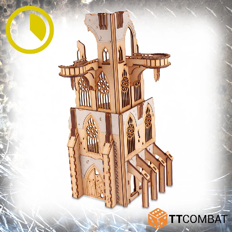 TTCombat Tabletop Scenics Sci-fi Gothic Praetorium Implacable MDF Terrain Kit