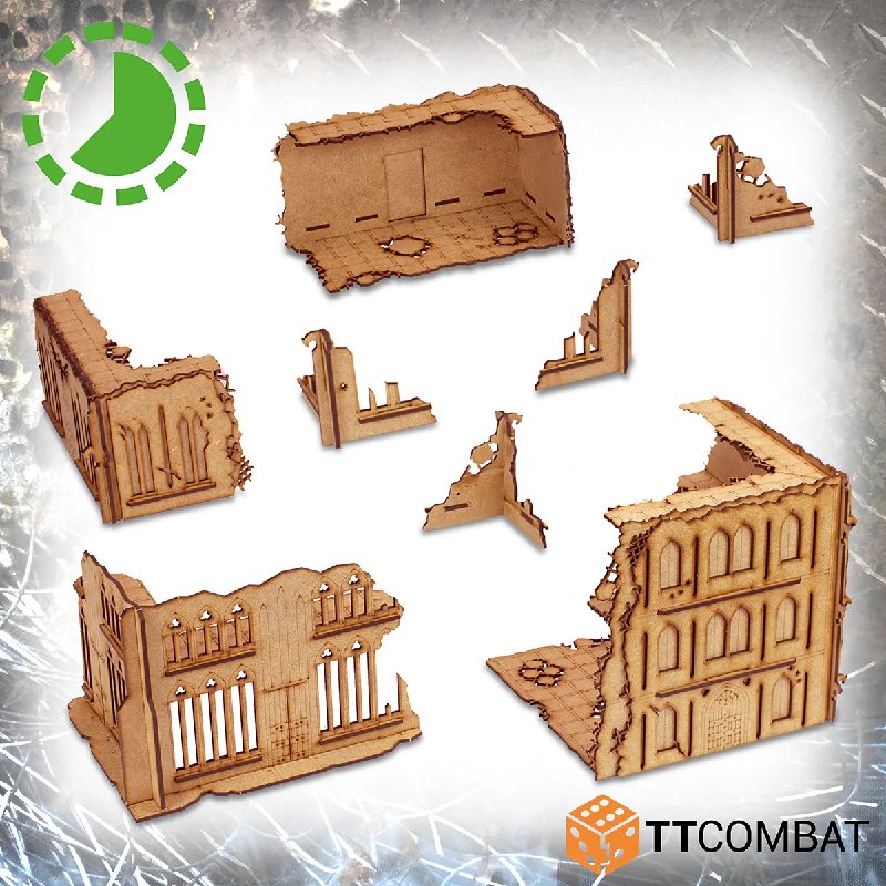 TT Combat Sci-fi Gothic Municipium Sector 2021 Half Bundle MDF Tabletop Scenery