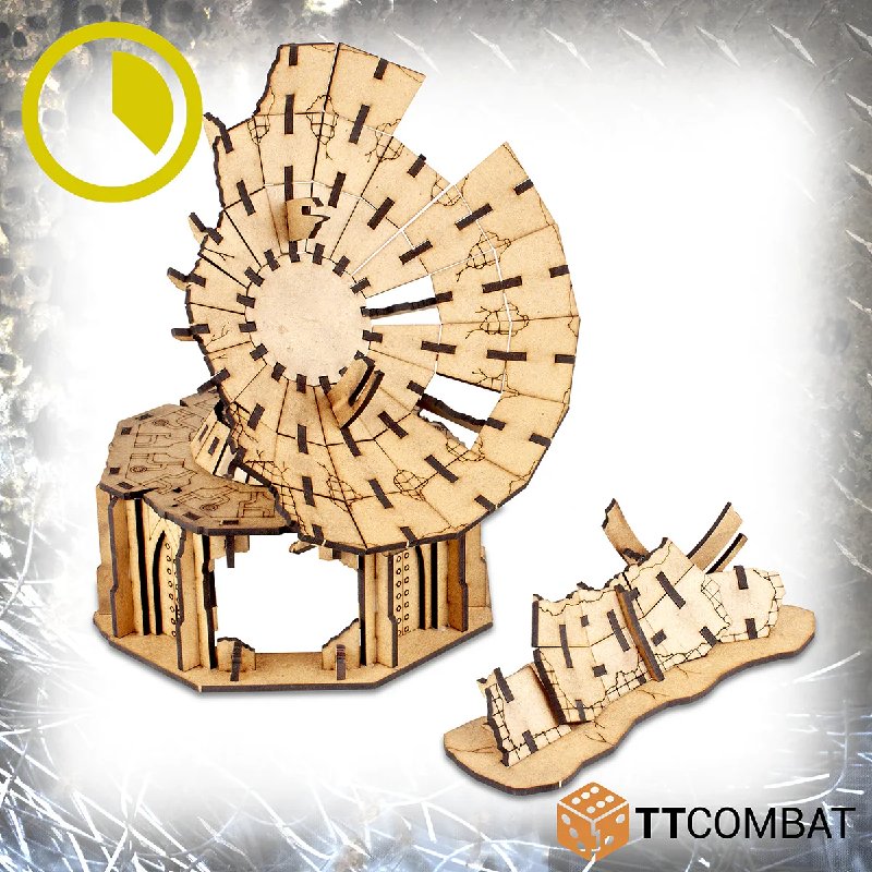 TT Combat Sci-fi Gothic Ruined Test Hill Satellite MDF Scenery Kit