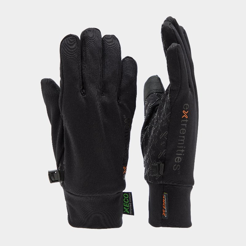 Extremities Unisex Waterproof Contact Power Liner Gloves - Black