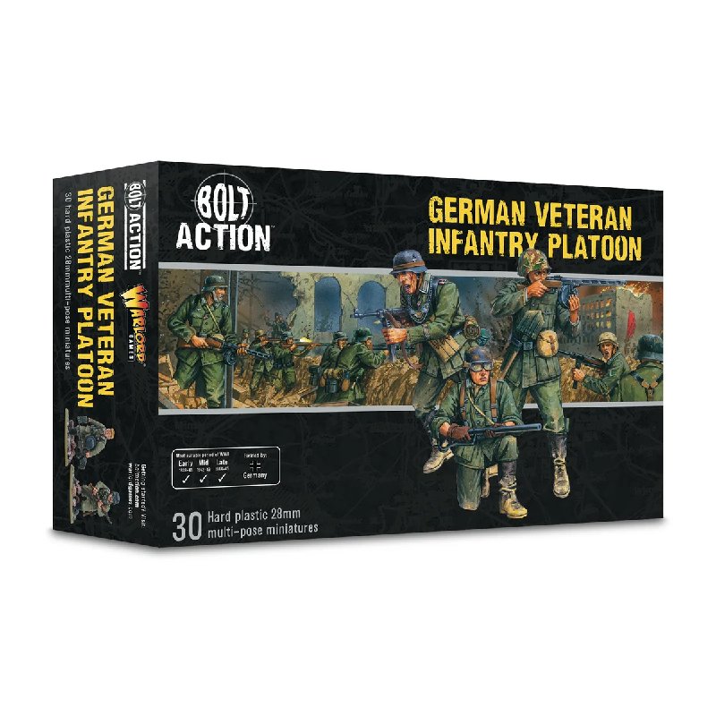 Warlord Games Bolt Action German Veteran Infantry Platoon - 30 Miniatures