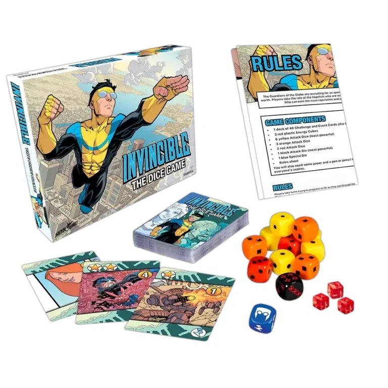 Invincible The Dice Game - Superhero Dice Battle Game for 2-4 Players