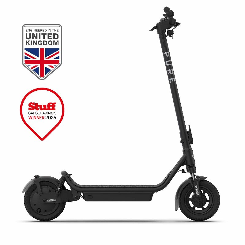 Pure Air5 Ultra Suspension Adult Electric Scooter - Black