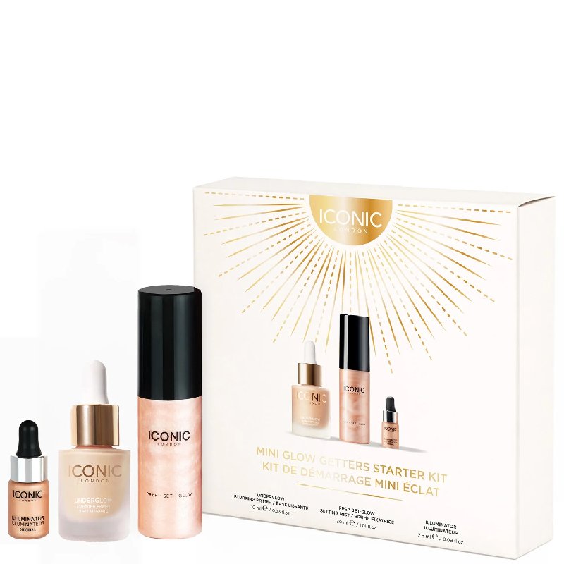 ICONIC London Mini Glow Getters Starter Kit with Primer, Setting Mist and Illuminator